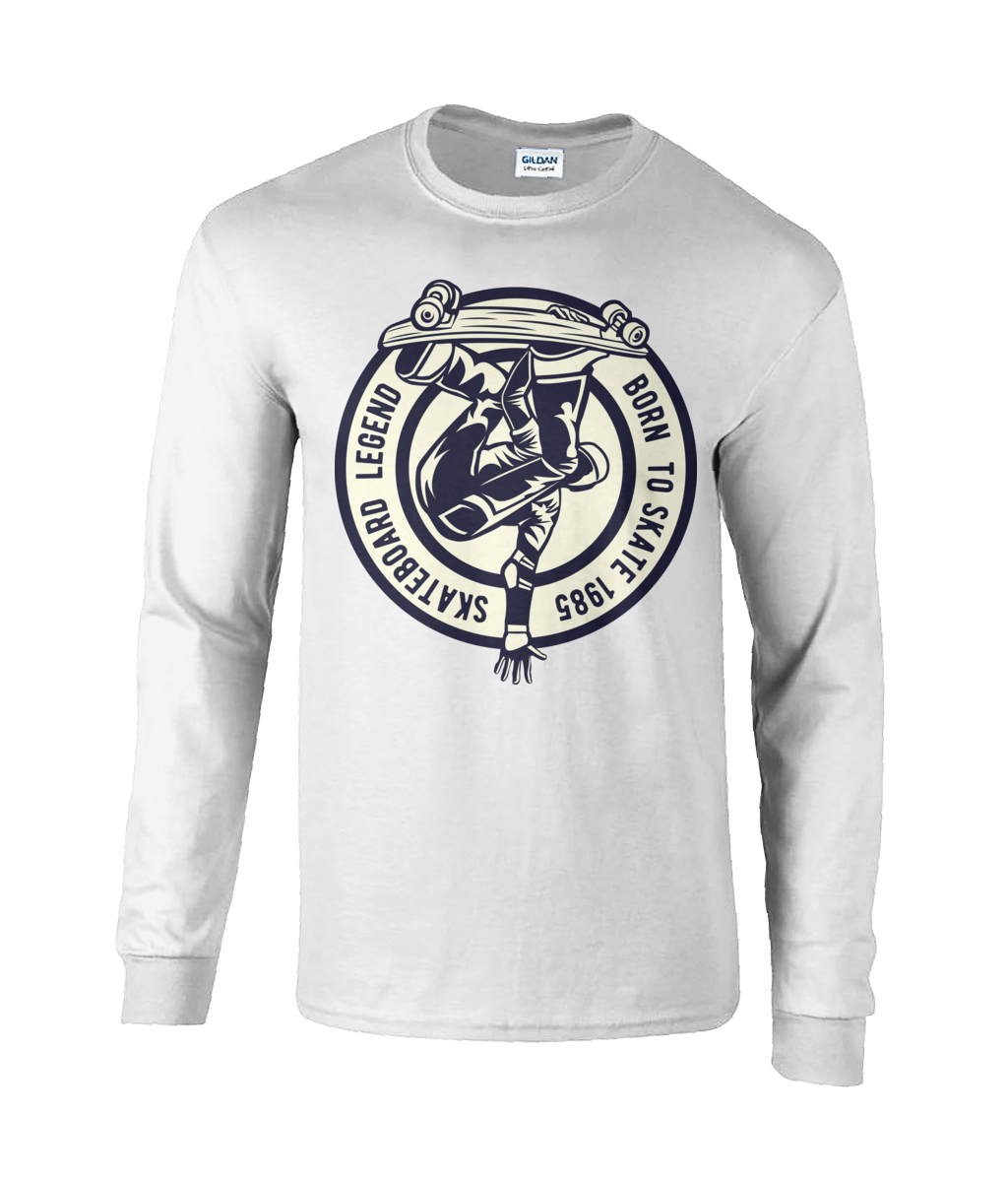 Skateboard Legend - Ultra Cotton® Long Sleeve T-Shirt - Vitesse T-Shirts UK