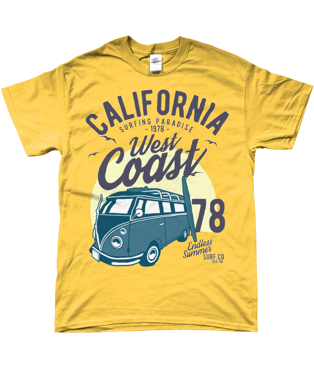 California West Coast v2 - Gildan SoftStyle® Ringspun T-Shirt