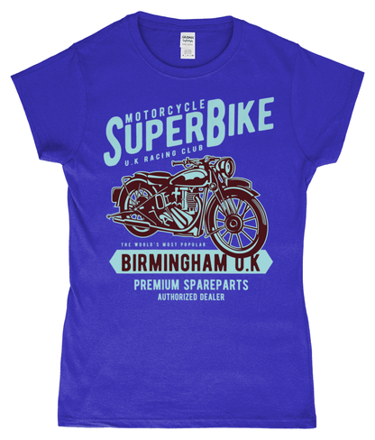 SuperBike – Gildan SoftStyle® Ladies Fitted Ringspun T-Shirt - Vitesse T-Shirts UK