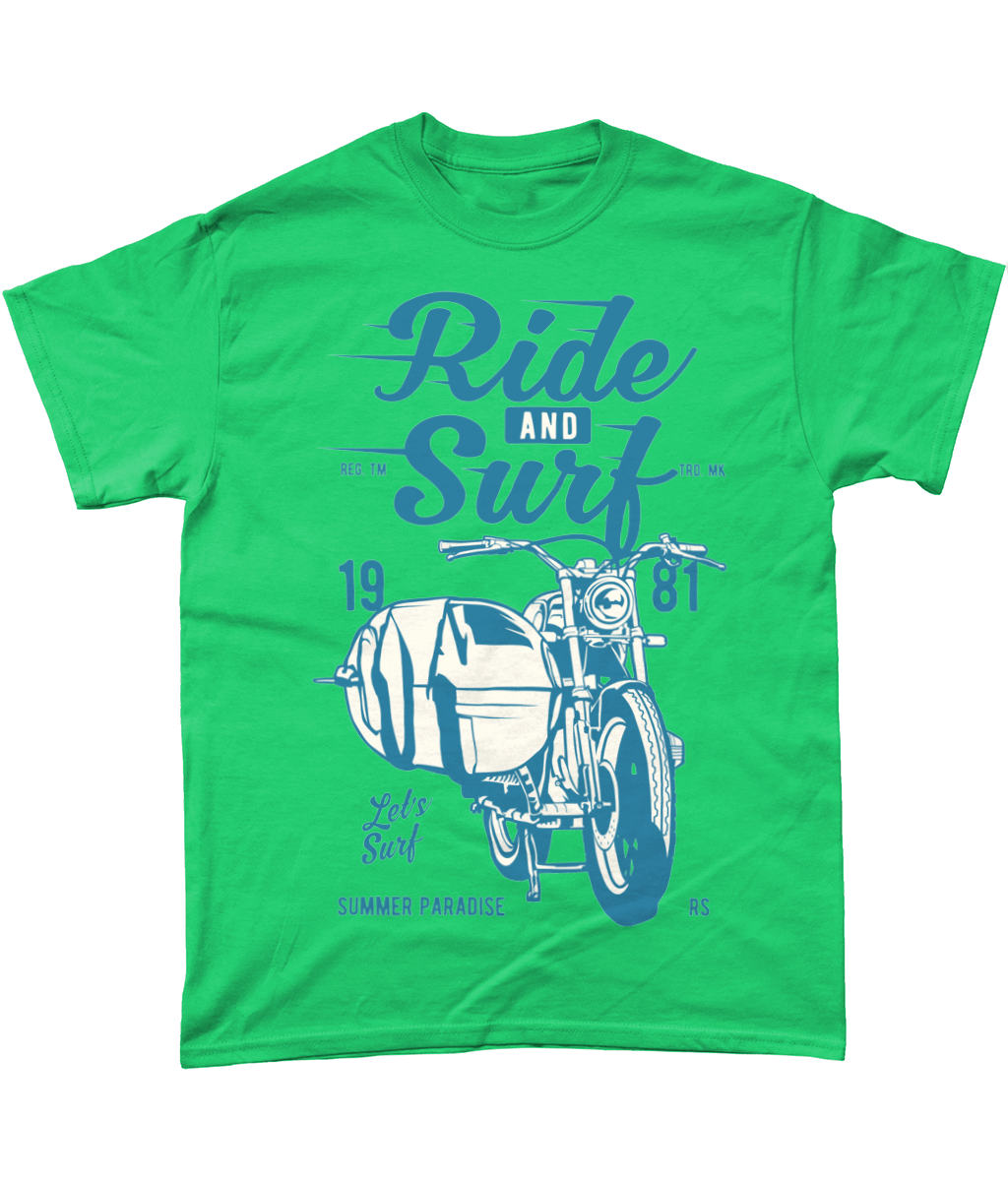 Ride And Surf – Gildan Heavy Cotton T-Shirt - Vitesse T-Shirts UK