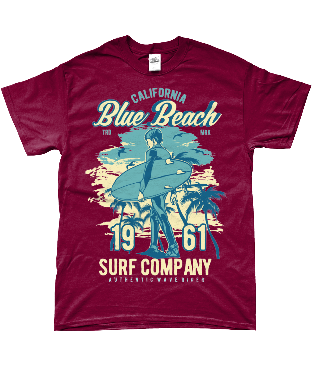 Blue Beach - SoftStyle Ringgesponnenes T-Shirt