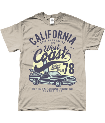 California West Coast - SoftStyle Ringspun T-Shirt