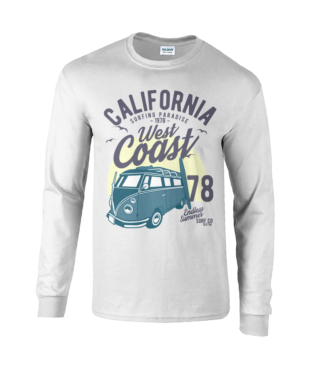 California West Coast v2 - Langarm-T-Shirt aus ultra-Baumwolle