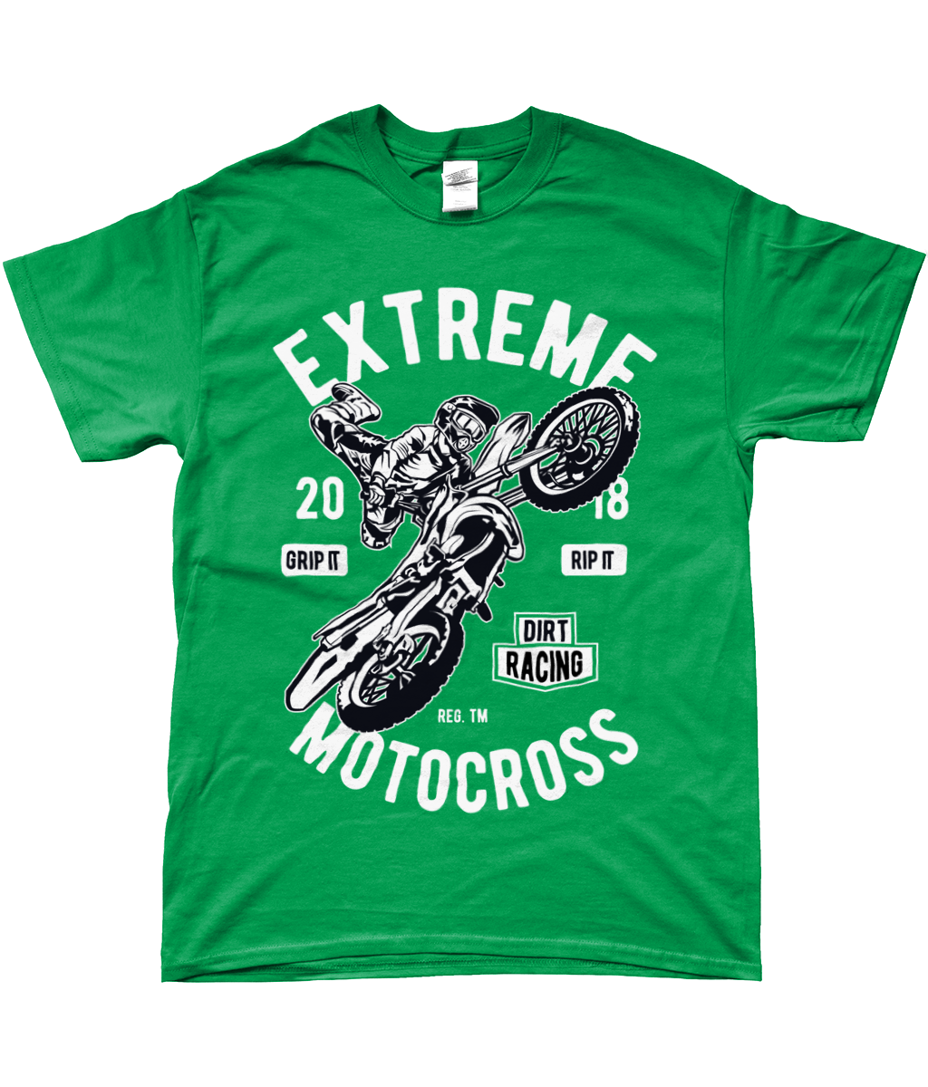 Motocross extrême - T-shirt Gildan SoftStyle® Ringspun