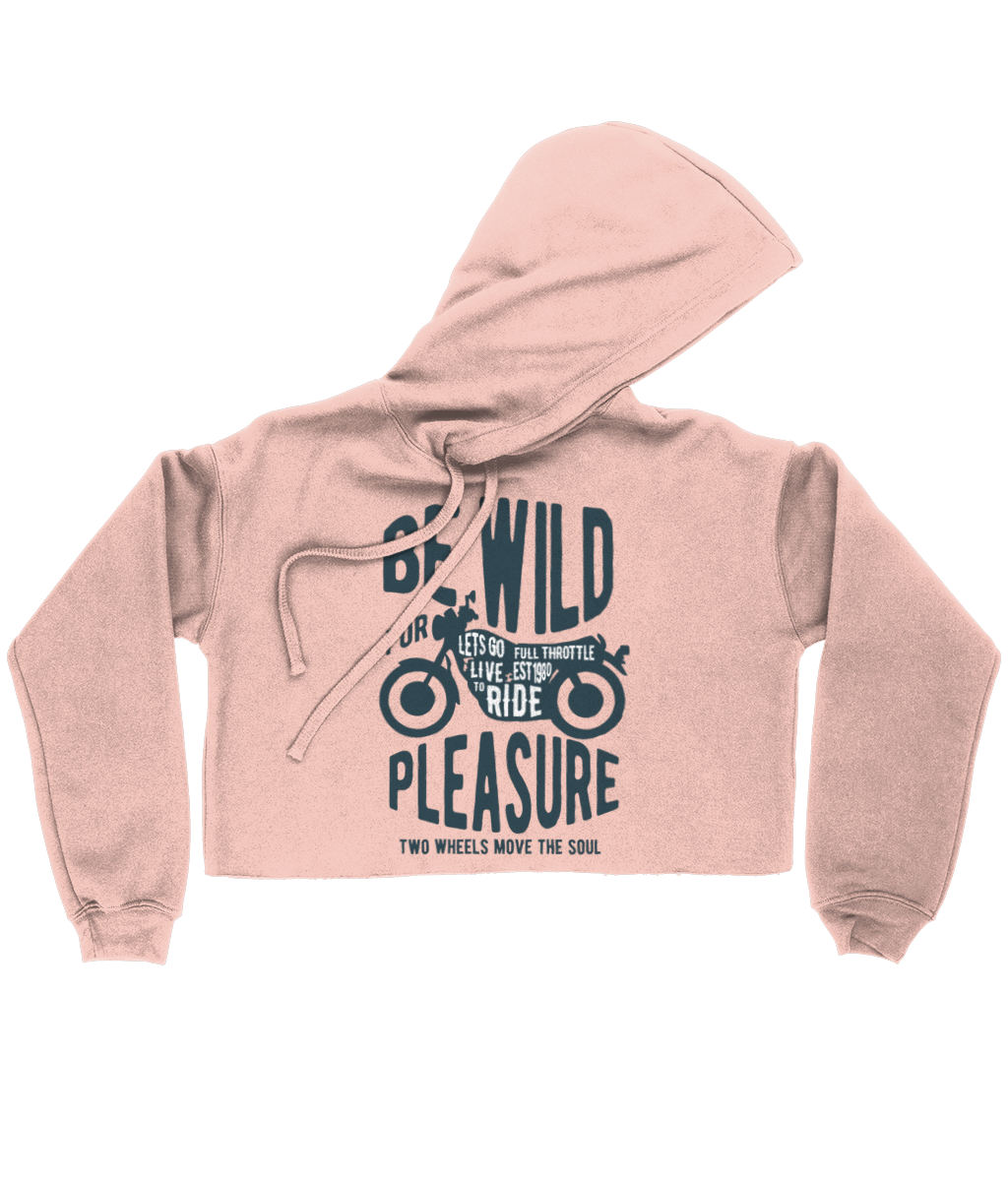 Be Wild - Sweat à capuche court Bella pour femme 