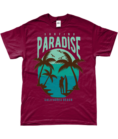 Surfparadies Kalifornien Strand - Gildan SoftStyle® Ringspun T-Shirt