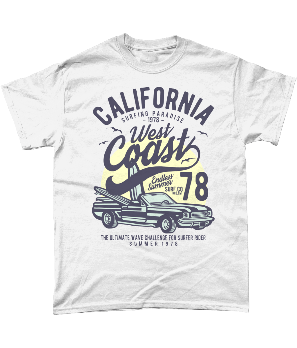 California West Coast – Gildan Heavy Cotton T-Shirt - Vitesse T-Shirts UK