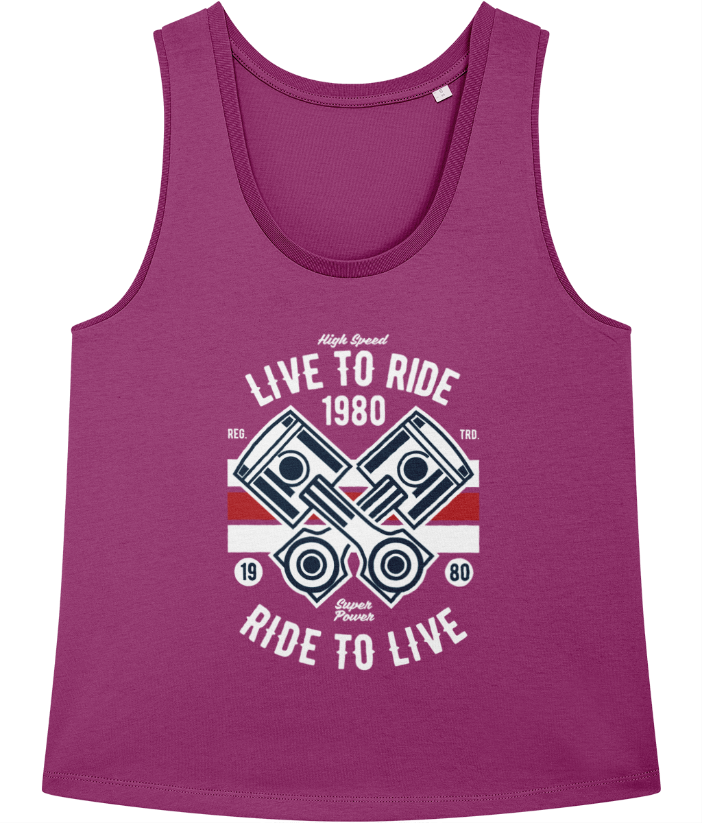 Live To Ride 1980 - Gilet Stella Minter pour femme