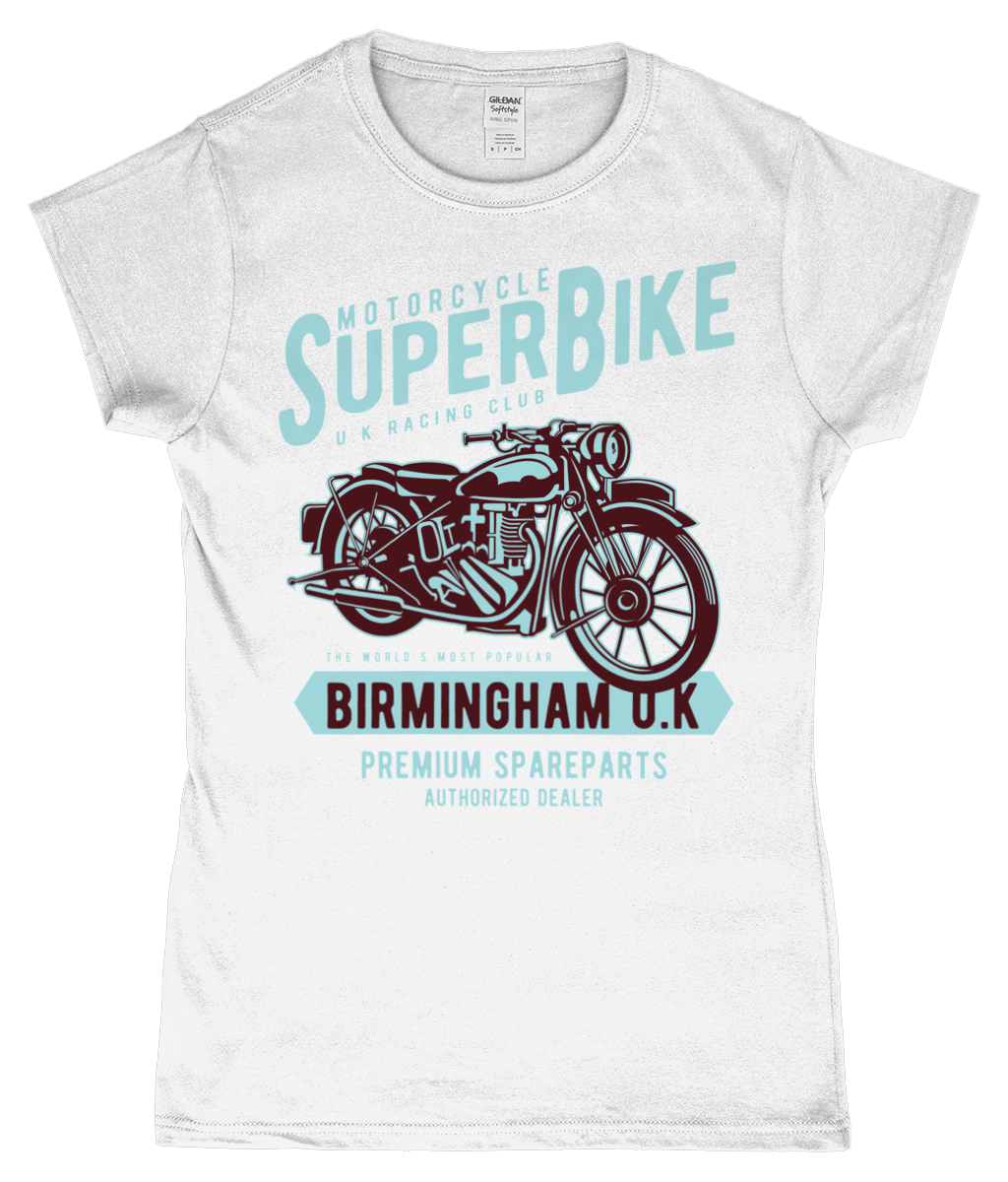 SuperBike – Gildan SoftStyle® Ladies Fitted Ringspun T-Shirt - Vitesse T-Shirts UK