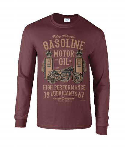 Gasoline Motor Oil - Ultra Cotton Long Sleeve T-Shirt