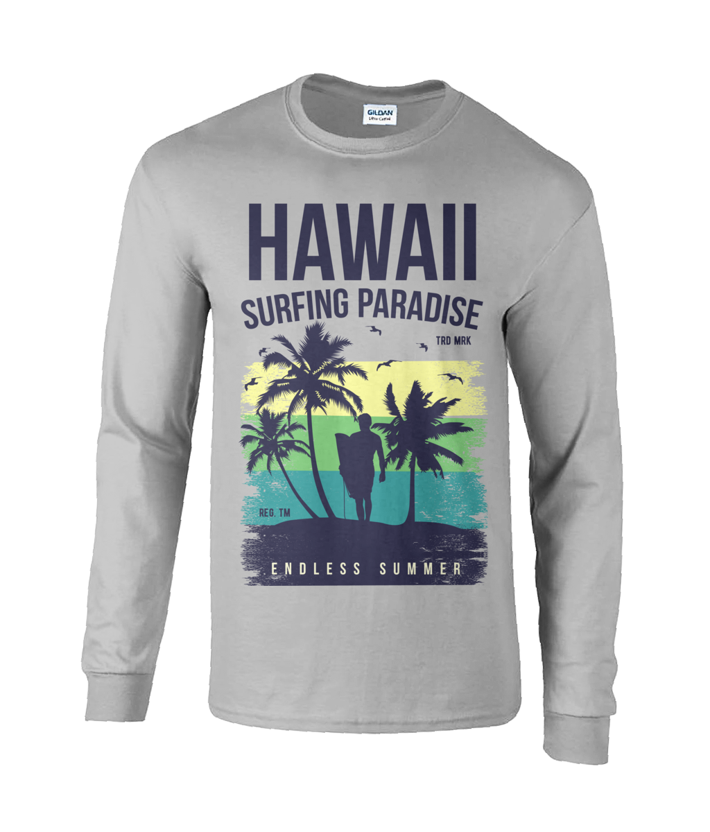 Hawaii Endless Summer - Langarm-T-Shirt aus ultra-Baumwolle