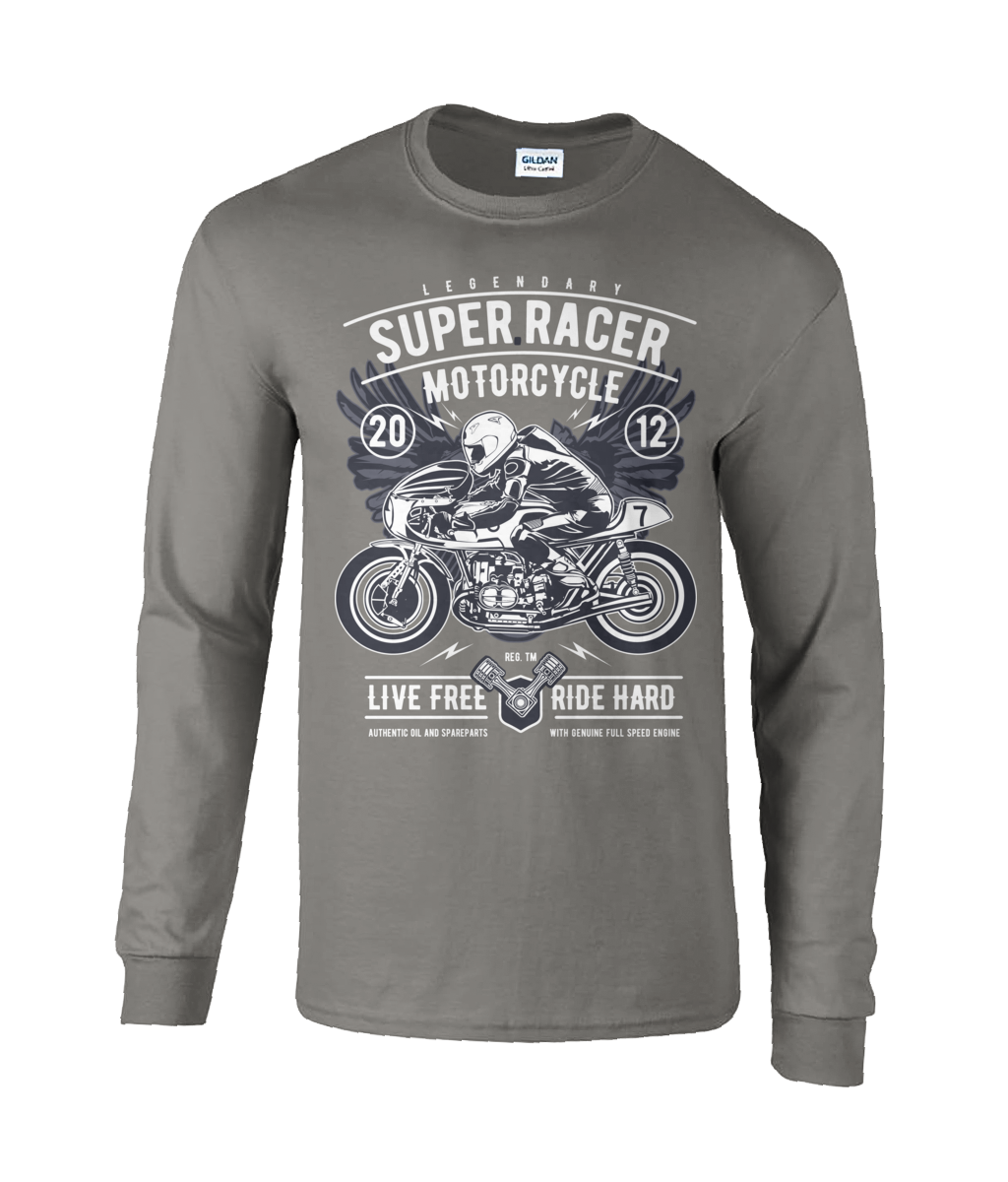 Super Racer - T-shirt à manches longues en coton ultra