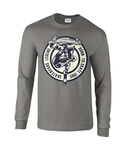 Skateboard Legend - Ultra Cotton® Long Sleeve T-Shirt - Vitesse T-Shirts UK