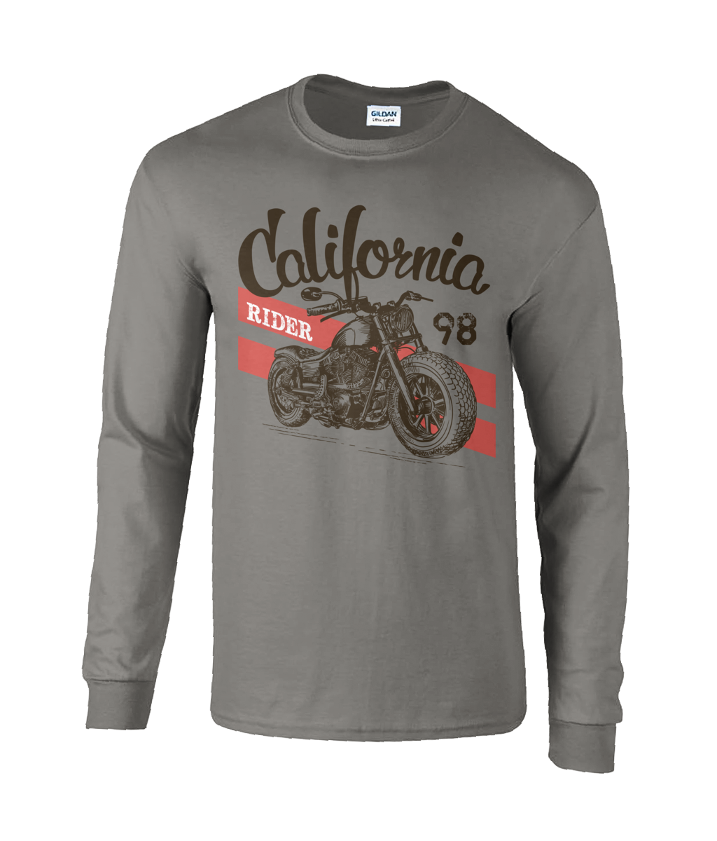 California Rider - Langarm-T-Shirt aus Ultra Cotton®