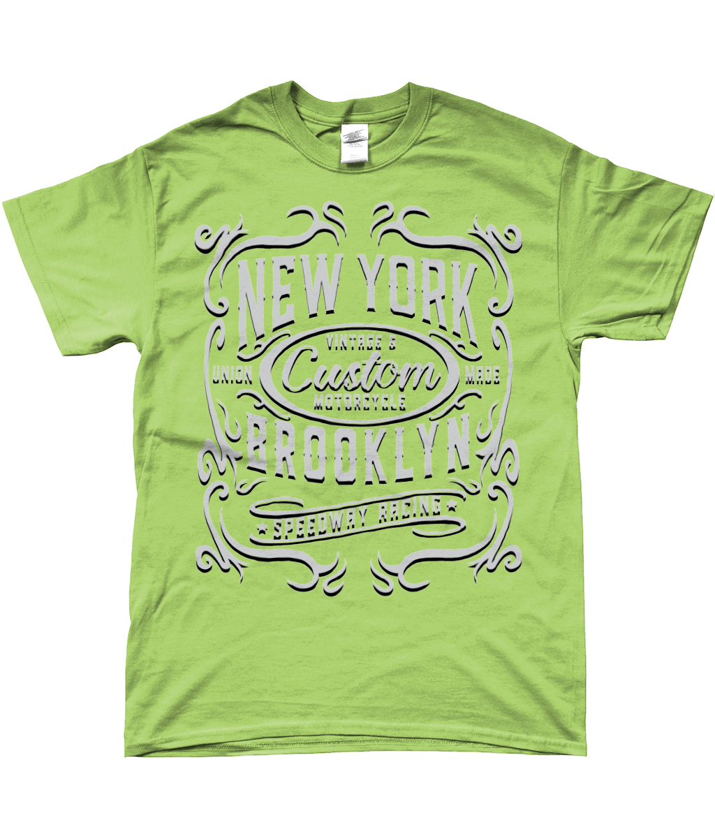 New Yorker Motorrad - SoftStyle Ringspun T-Shirt