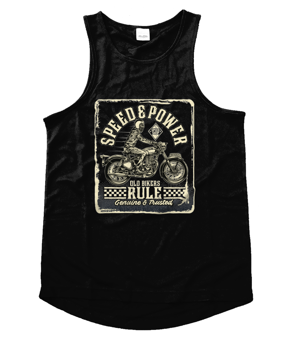 Old Bikers Rule - Men's Cool Vest - Vitesse T-Shirts UK