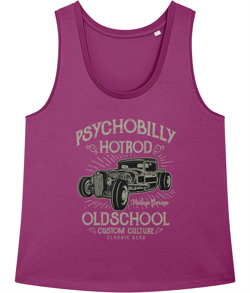 Psychobilly Hotrod - Stella Minter Ladies vest - Vitesse T-Shirts UK