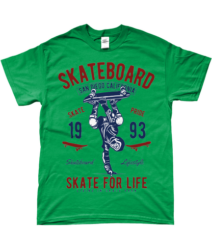 Skate For Life - T-shirt filé à anneaux SoftStyle Skate For Life