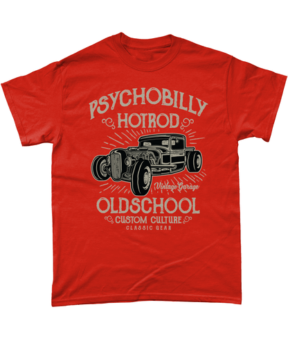 Psychobilly Hotrod – Gildan Heavy Cotton T-Shirt - Vitesse T-Shirts UK