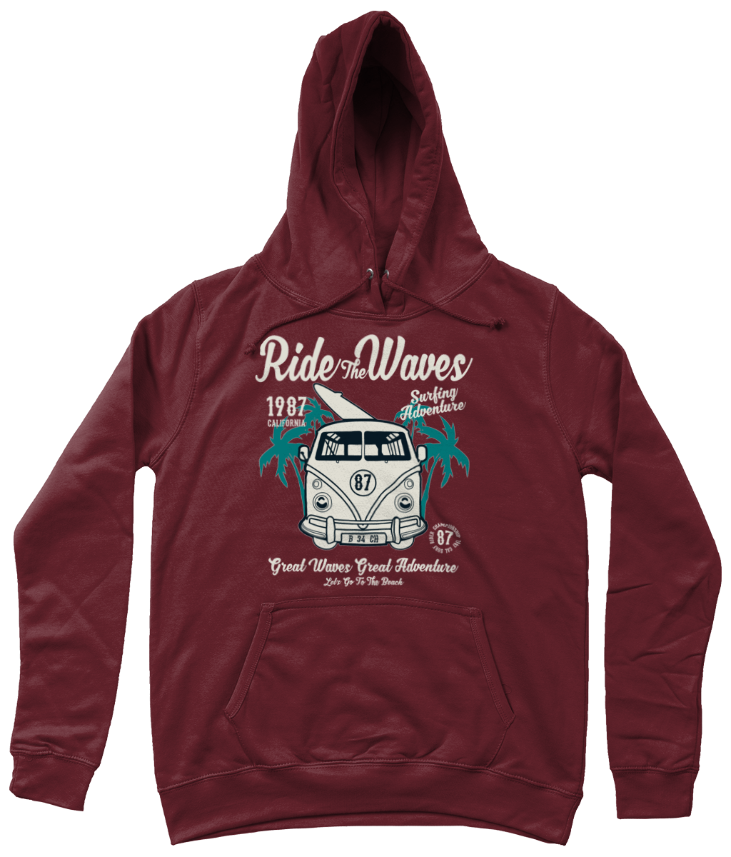 Ride The Waves – AWDis Girlie College Hoodie