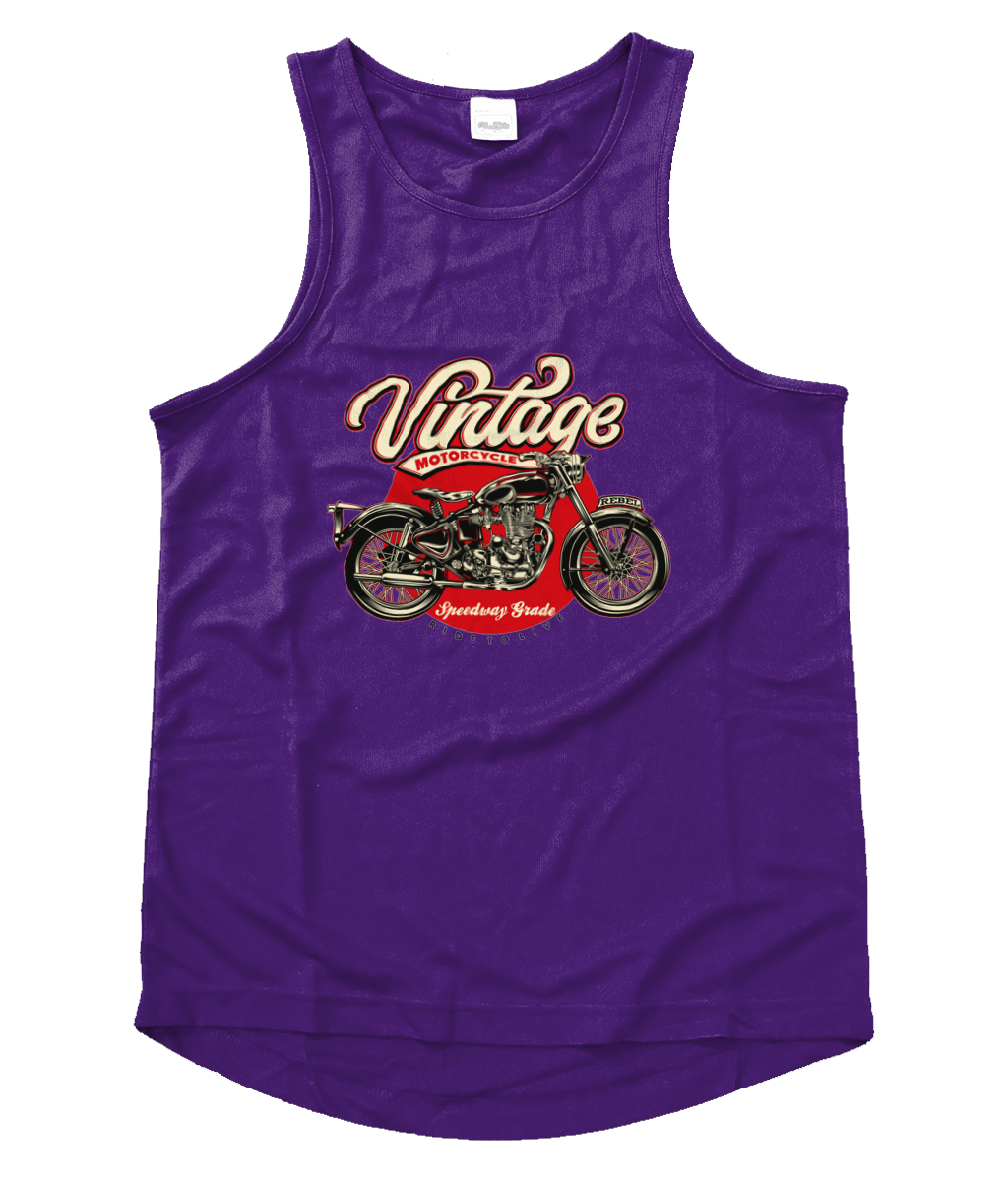 Vintage Motorcycle - Men's Cool Vest - Vitesse T-Shirts UK