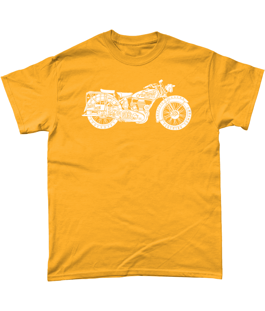 Enjoy The Ride – Weiß – Gildan T-Shirt aus schwerer Baumwolle