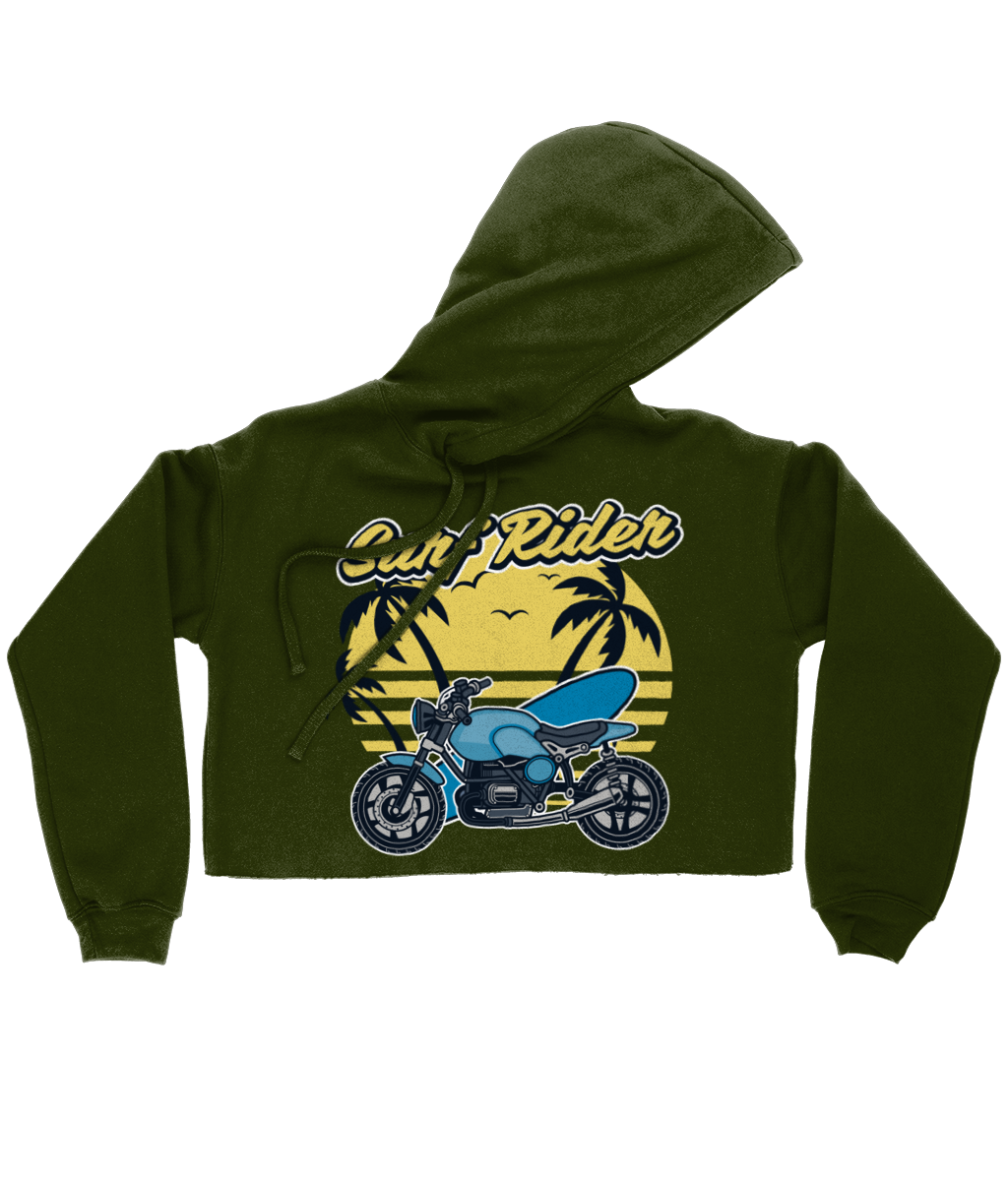 Surf Rider - Bella Ladies Cropped Hoodie