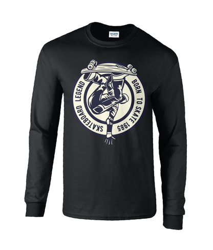 Skateboard Legend - T-shirt à manches longues en coton ultra-doux