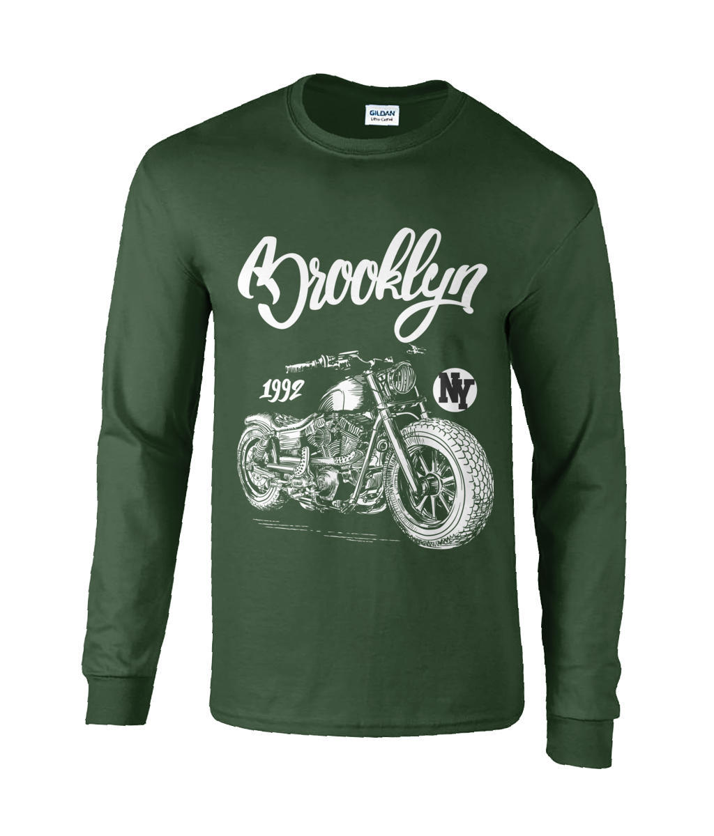 Brooklyn – Langärmliges T-Shirt aus Ultra-Baumwolle