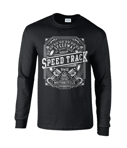 Speed ​​Track - T-shirt à manches longues en coton ultra