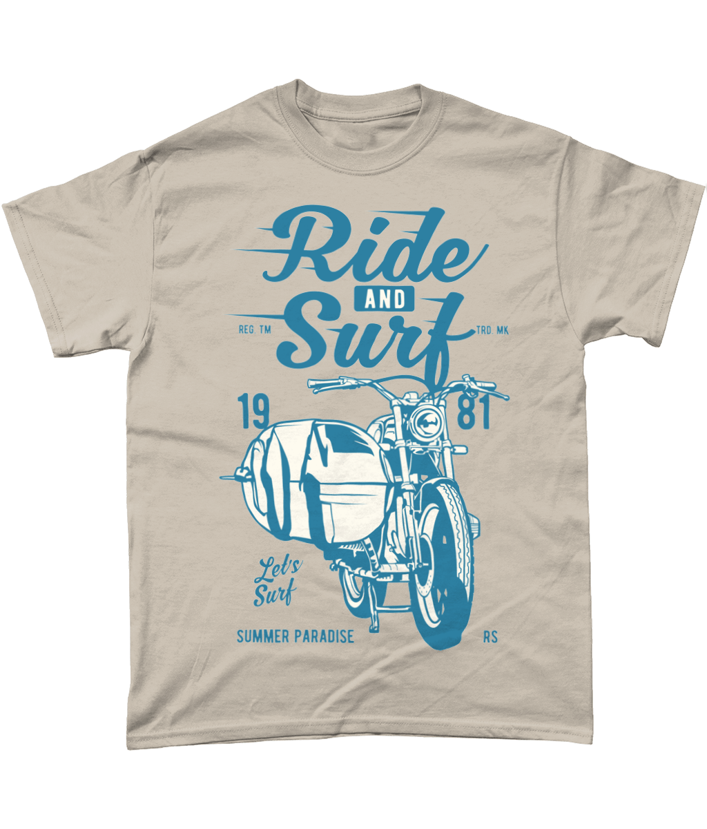 Ride And Surf – Gildan Heavy Cotton T-Shirt - Vitesse T-Shirts UK