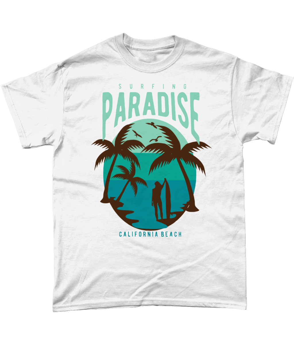 Surfing Paradise California Beach - T-shirt en coton épais