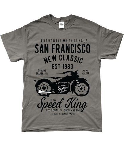 Moto de San Francisco - T-shirt Gildan SoftStyle® Ringspun