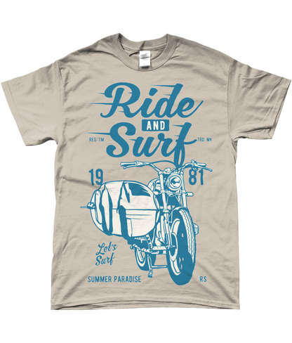 Ride And Surf - Gildan SoftStyle® Ringspun T-Shirt