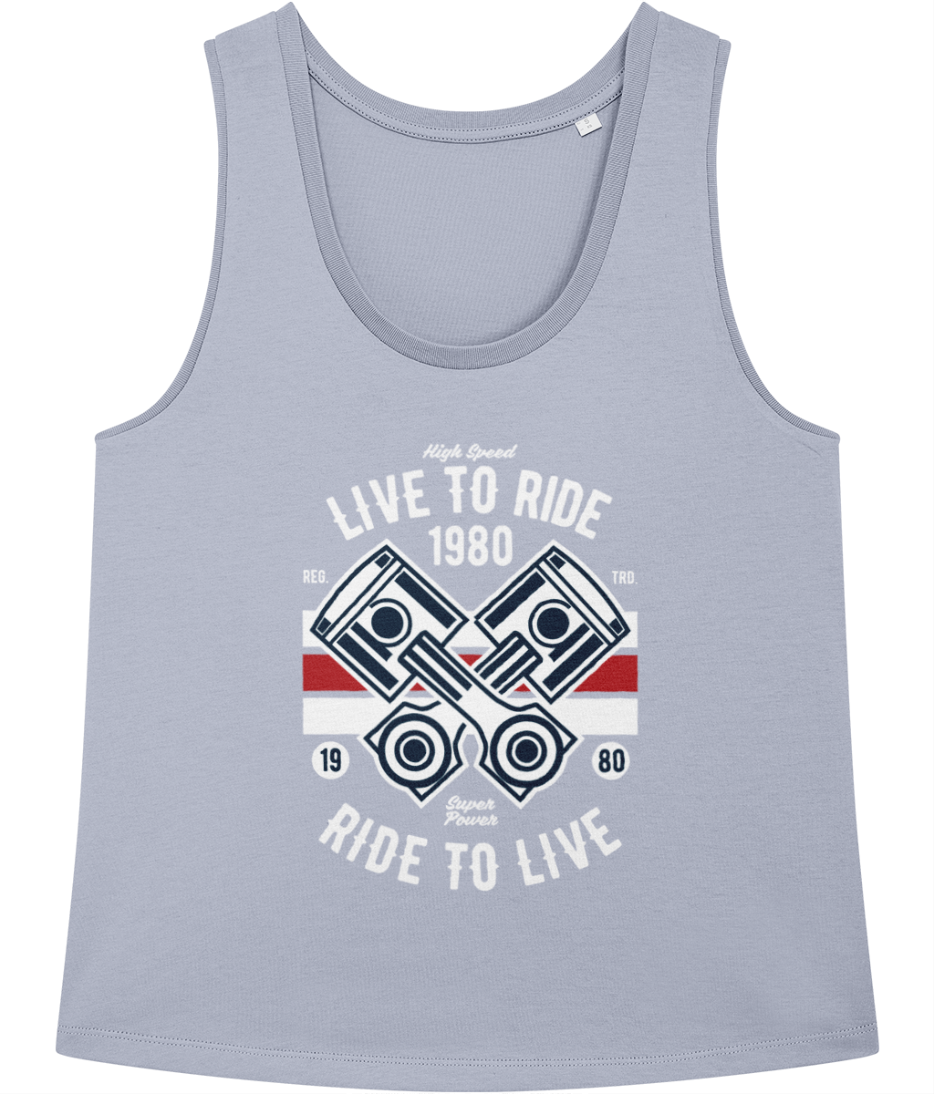 Live To Ride 1980 - Stella Minter Ladies Vest