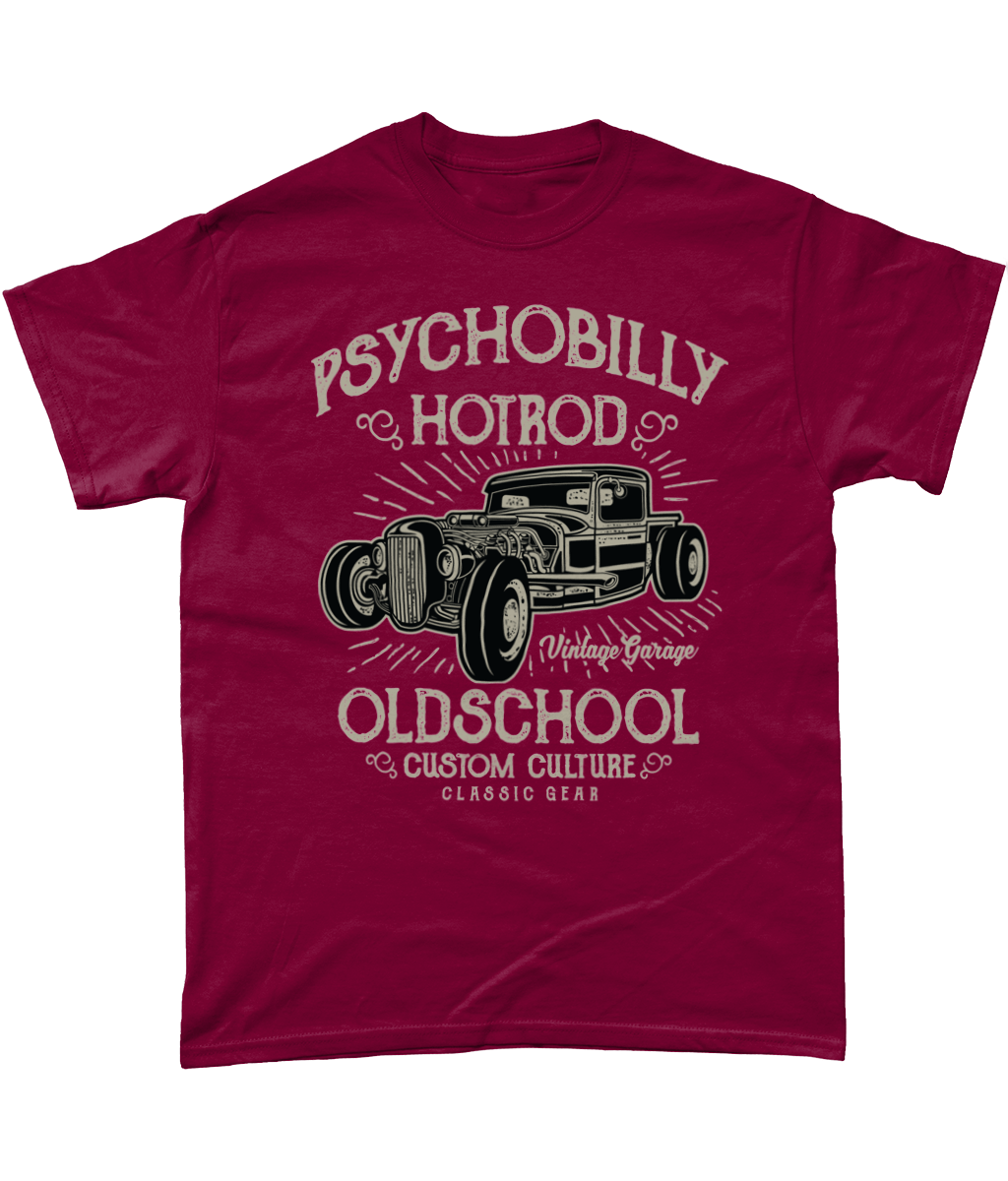 Psychobilly Hotrod – Gildan Heavy Cotton T-Shirt - Vitesse T-Shirts UK