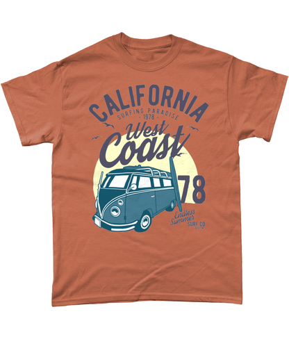 California West Coast v2 – Gildan Heavy Cotton T-Shirt - Vitesse T-Shirts UK