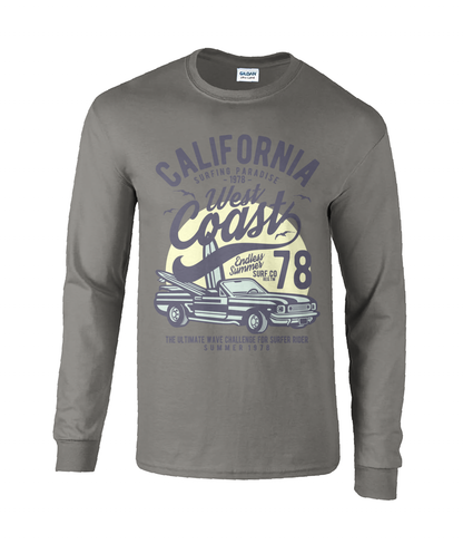 Côte ouest de la Californie - T-shirt à manches longues en coton Ultra Cotton®