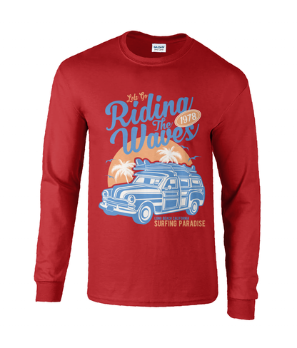 Riding The Waves - Ultra Cotton Long Sleeve T-Shirt