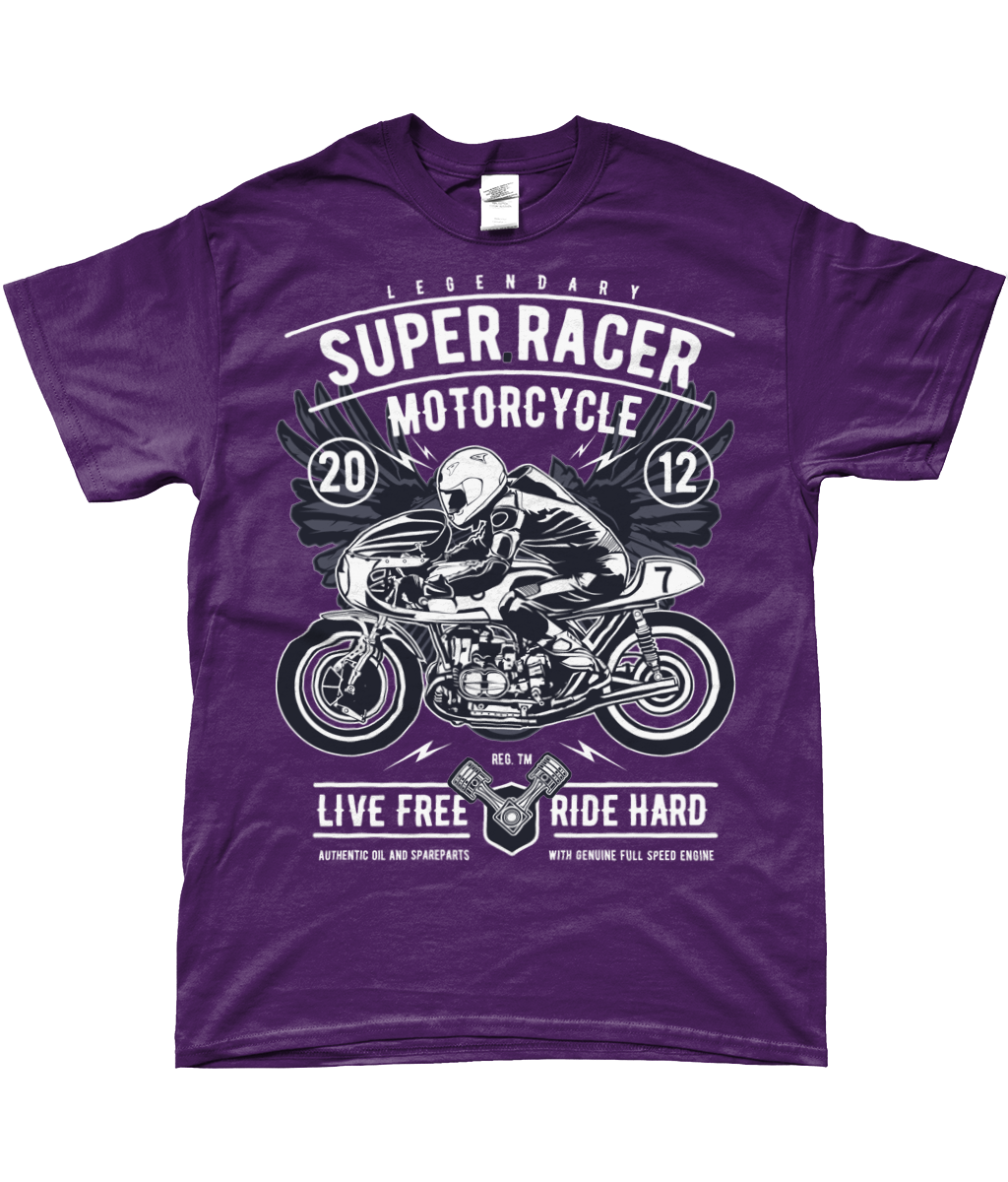 Super Racer - T-shirt filé à anneaux SoftStyle