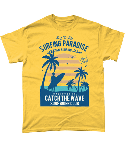 Surfing Paradise - Heavy Cotton T-Shirt