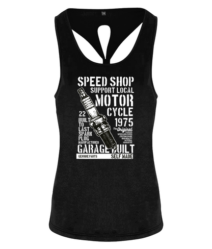 Speed Shop - TR042 Women's TriDri® Yoga Knot Vest - Vitesse T-Shirts UK