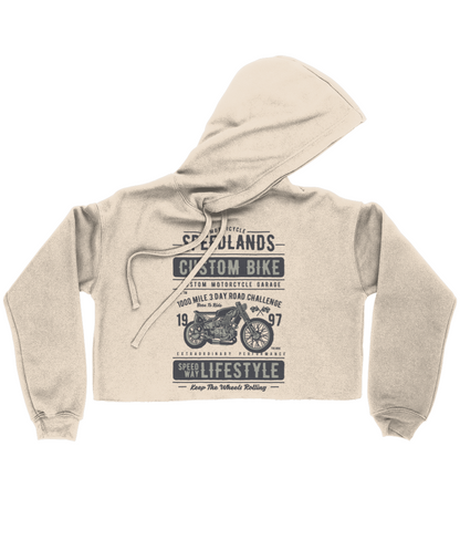 Speedlands Custom Bike - Bella Damen Kurzer Hoodie 