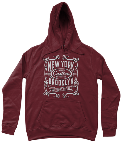 New York Motorcycle - AWDis Girlie College Hoodie