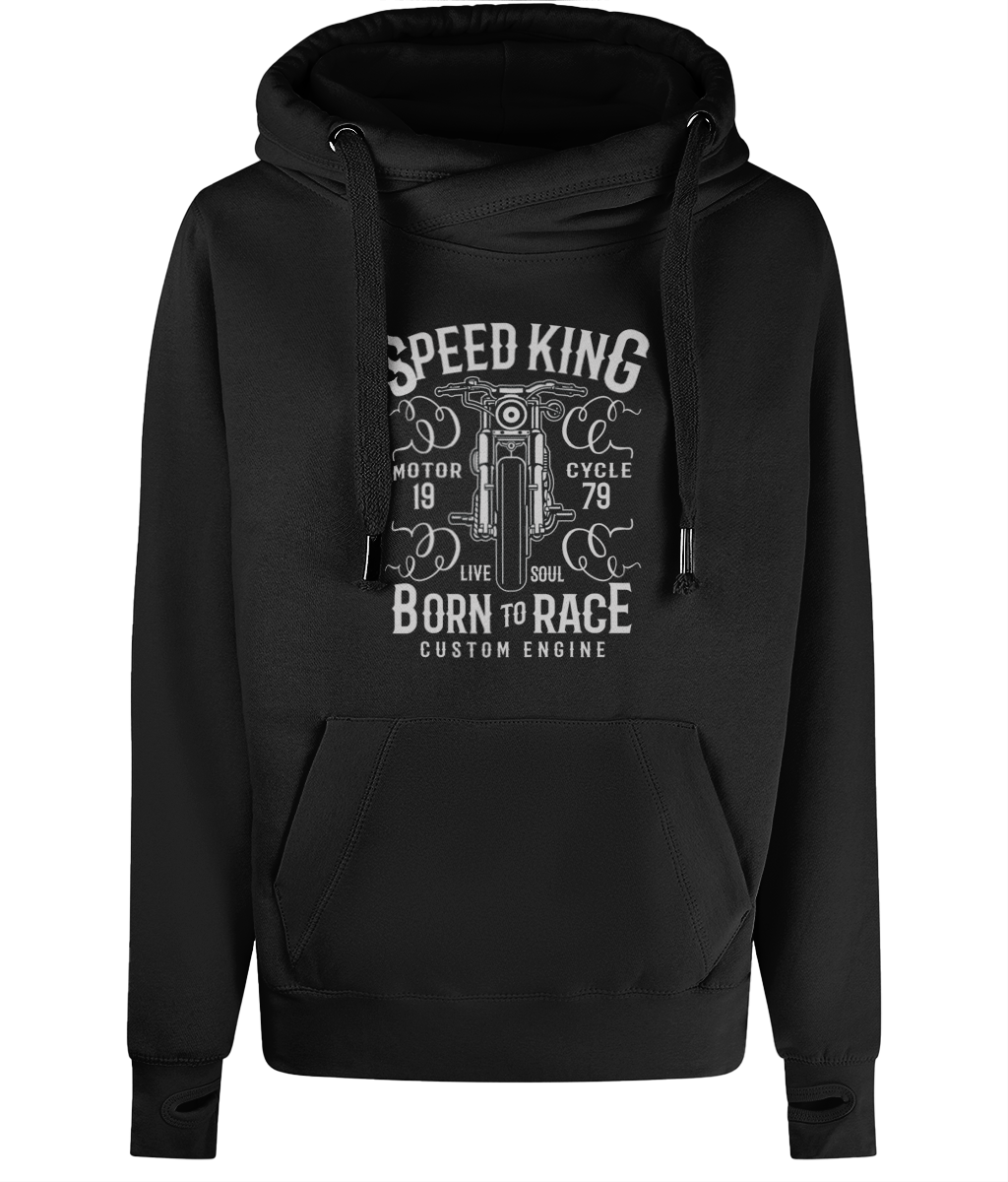 Speed King - AWDis Cross Neck Hoodie