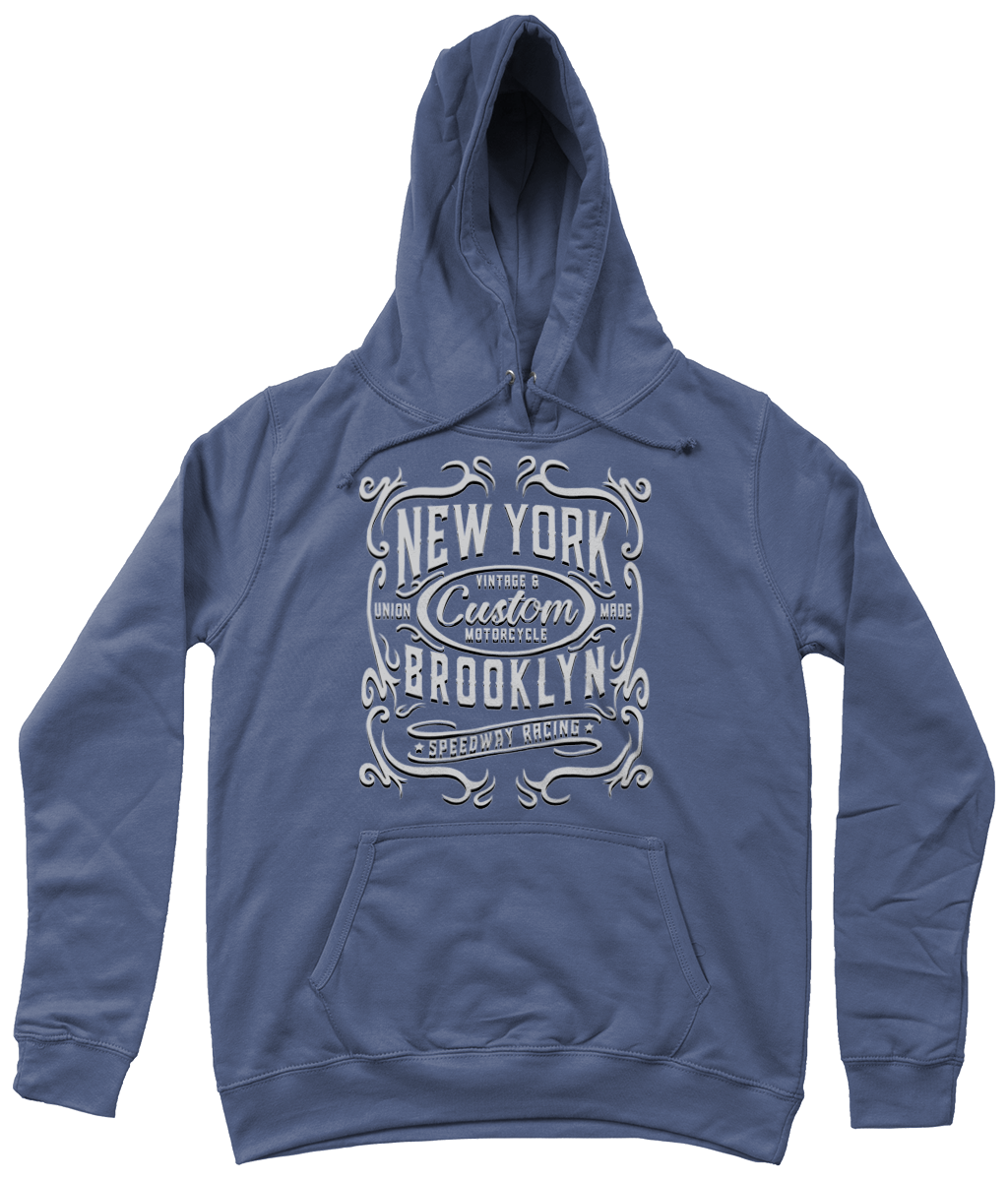 New York Motorcycle - AWDis Girlie College Hoodie