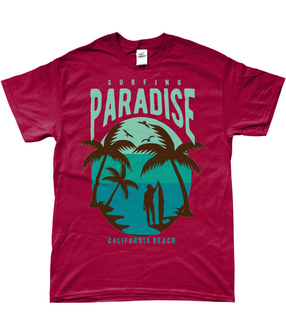 Surfparadies Kalifornien Strand - Gildan SoftStyle® Ringspun T-Shirt