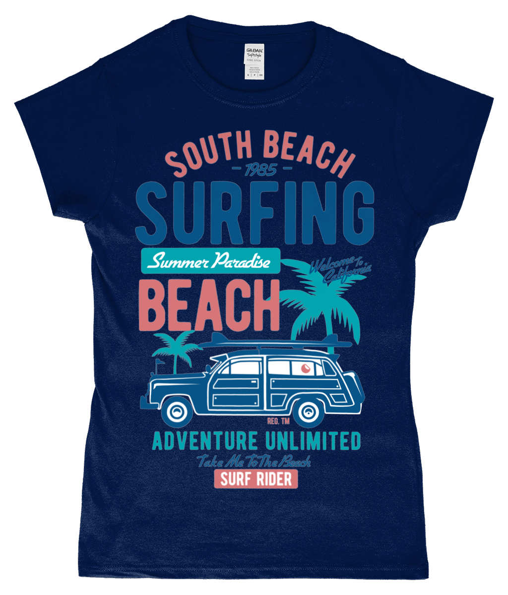 South Beach v2 - SoftStyle Damen Tailliertes Ringspun T-Shirt