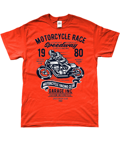 Motorradrennen - SoftStyle Ringspun T-Shirt