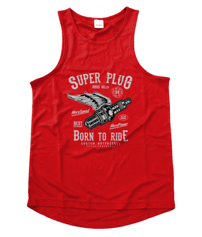 Super Plug - Men's Cool Vest - Vitesse T-Shirts UK